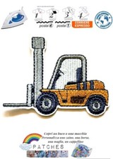 patch forklift carrello elevatore muletto toppa termoadesiva iron on boy forca