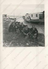 1948 CREMONA fiume Po battello