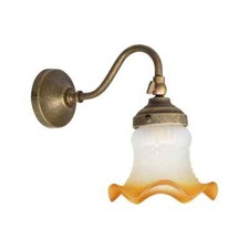 Applique ottone con - applique, vetro