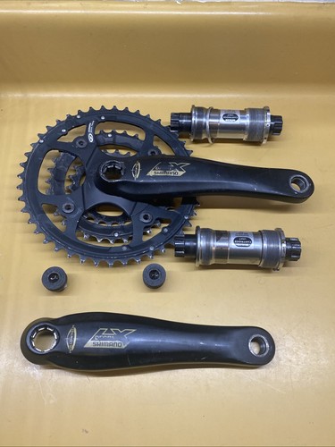 Guarnitura nera shimano - guarnitura,