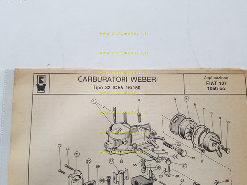 Weber carburatore icev - 32,