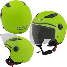 Casco Scooter Moto Ragazzo Bambino Protettivo ECE06  VERDE opaco tg S 48cm