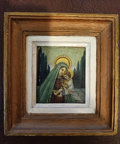 Antique oil painting metal - antique, on