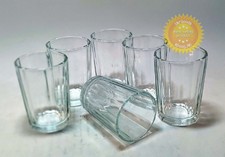 6 pezzi Sfaccettato 100 ml Stopka Stakan Vetro Granenny Granchak Sovietica URSS Vodka