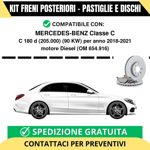 Kit freni posteriori - kit,