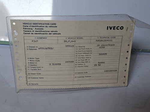 Iveco tessera di - iveco,