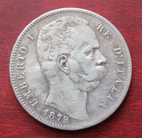 Lire 1879 tipo umberto - lire,