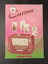 locandina pubblicitaria da tavolo CARINA WEGA - RADIO (15x21 cm)