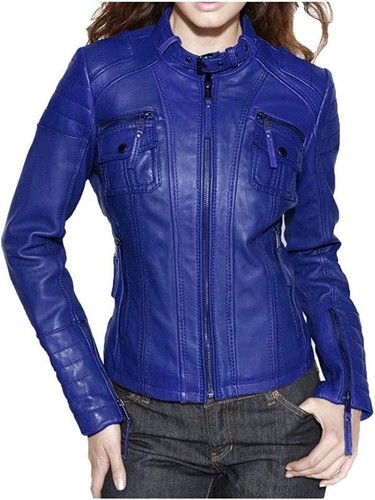Giacca motociclista donna - donna, blu