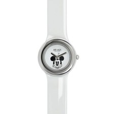 Orologio HIP HOP MICKEY METAL HWU0920 Small 32mm Silicone Bianco Topolino