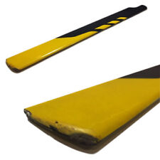 PALA LAMA 280mm FORO 3mm 2 COLORE NERO GIALLO RICAMBIO RC ELICOTTERO MODELLISMO