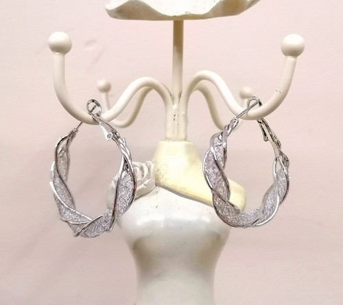 Orecchini cerchi argento 925 - ,