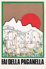 04173) CARTOLINA ILLUSTRATORE BOZZETTO CANEVARI FAI PAGANELLA 347 DI 500 TRENTO