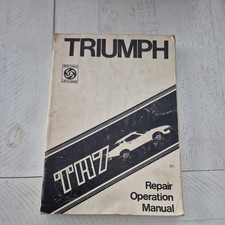 Original workshop triumph tr7 - triumph,