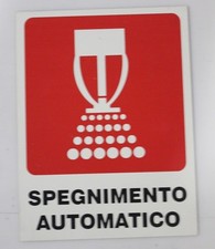 Aluminum Sign AUTO SHUTDOWN