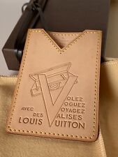 Porta Carte Tessere Card Holder Louis Vuitton In Vacchetta Naturale Originale