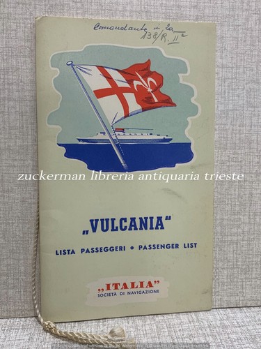 Nave ship vulcania luglio - ship, 1958