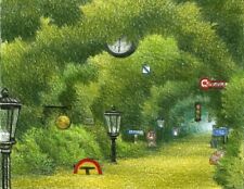 Dream-art dipinto ad olio Jacek-Yerka-Street-Of-Pocket-Jungle giardino arte paesaggio