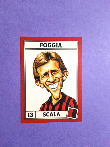 Figurina caricatura calciatori - figurina,