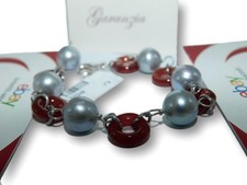 Bracciale di PerlE per donna braccialetto in pietre naturali con argento da 925