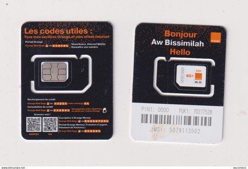 Mali bonjour unused - chip, sim