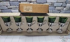 6 bicchierini vintage di colore verde Giapponesi