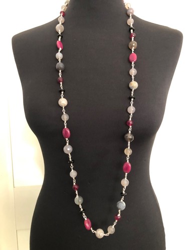 Collana lunga donna - , pietre
