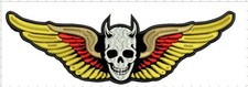 WINGS SKULL LARGE REAPER