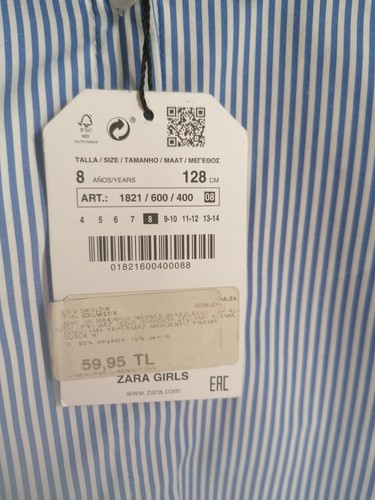 Camicia maniche lunghe zara - camicia,