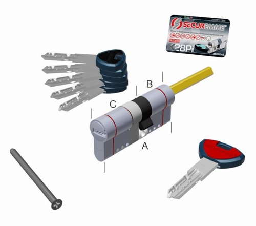 Cilindro securemme evok28 a1 - securemme,