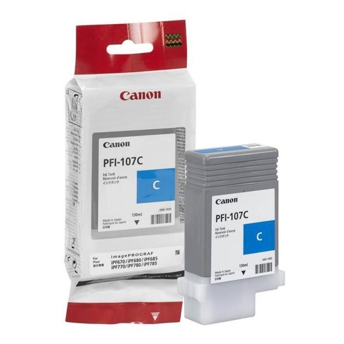 Canon pfi 107c ciano originale - canon, pfi-107c