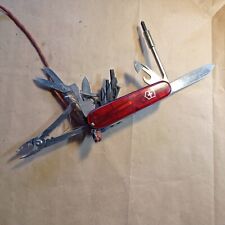 Coltello Victorinox Multiuso Originale Pinza 8 Inserti Forbici Rosso Come Nuovo