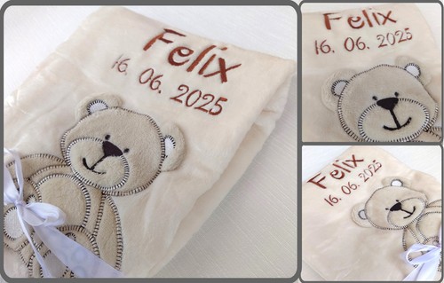 Coperta neonato beige teddy