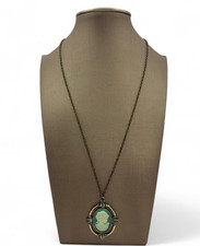 Collana catenina bronzo cammeo