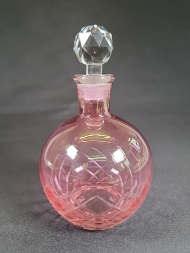 Vintage art glass scent bottle - vintage,