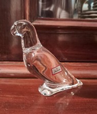 Statuetta Parrocchetto in Cristallo Baccarat trasparente