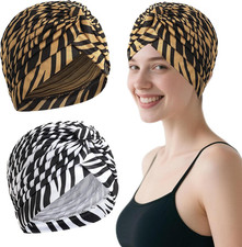 2 Pezzi Turbante Chemioterapia Turbante Donna Berretto Di Cotone Morbidi Foulard
