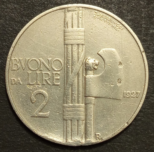 Lire buono fascio 1927 r2 - buono,