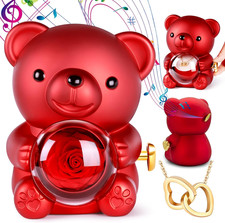 Orsetto Con Rosa E Collana