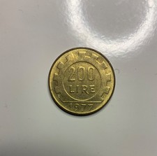 Moneta 200 lire anno 1977 Repubblica Italiana