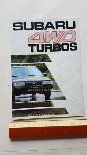 Subaru modelli 4wd turbo 1985 - modelli,