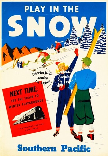 Snow ski train r131 - snow,