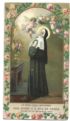 Santino antico immagine - santino, sacra