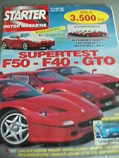 RIVISTA STARTER 7 1996 SUPERTEST FERRARI F50 F40 GTO LAMBORGHINI DIABLO