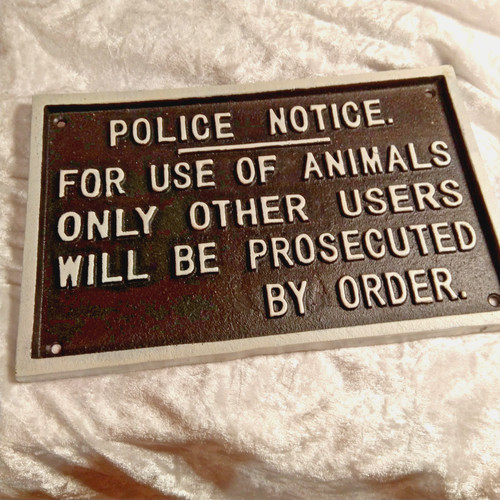 Insegna avviso polizia - insegna,