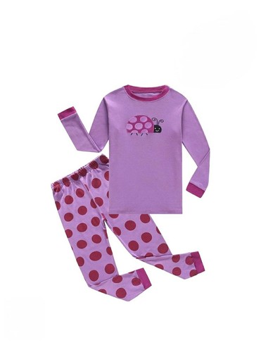 Set pigiama coccinella viola