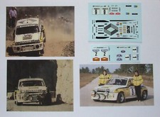 DECALS RENAULT 5 TURBO RALLYE