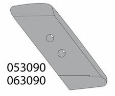 Punta Reversibile Aratro Ama 15 mm Kverneland DX Made in Italy