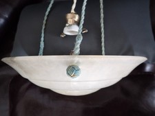 Lampadario in alabastro Art Decò