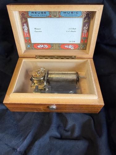 Vintage reuge swiss music - reuge, box